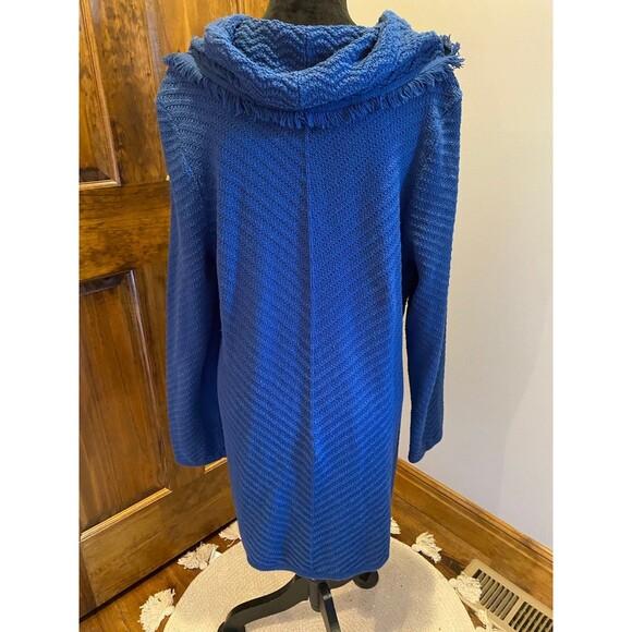 Style & Co  Sweater Dress Plus Size XXL or 2X Steely Blue Cowl Neck Winter - Picture 5 of 10